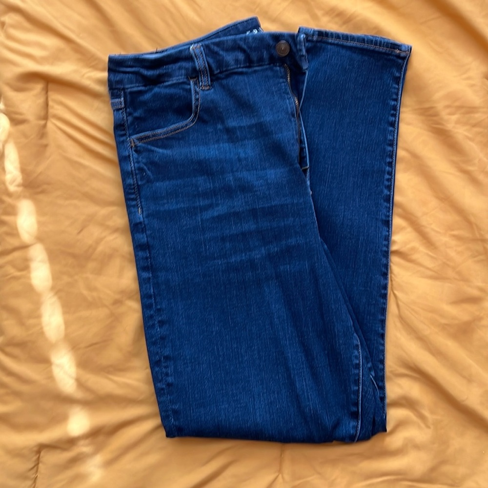 American Eagle Curvy Super Hi-Rise Jeggings dark denim blue